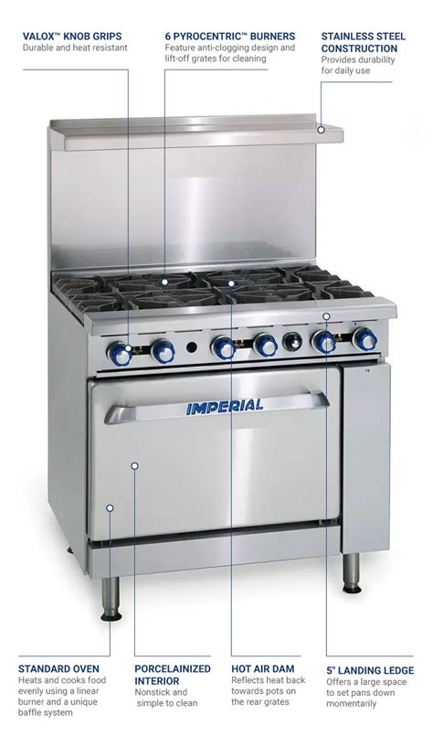 imperial gas stove parts